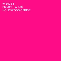 #FE0C88 - Hollywood Cerise Color Image